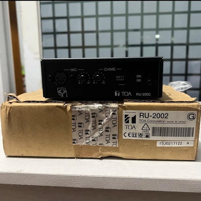 Amplifier Control Unit TOA type RU-2002