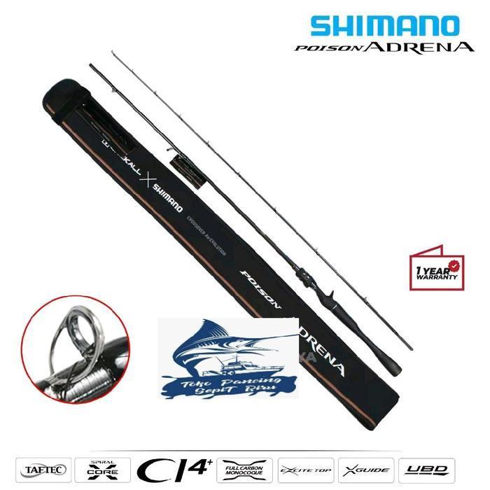 JORAN SHIMANO 24 POISON ADRENA BAITCASTING / Joran BC Teringan Kuat Berkualitas Original Shimano Ber