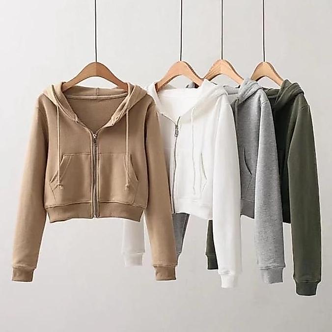 Coit- Ziper Sweater Fleece Atasan Nita Sexy Zip Jaket Hoodie Nk Croope Yk Girls Aetn S5 Cozy 8 Basic