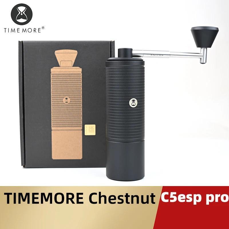 TIMEMORE Chestnut C5ESP PRO Portable Manual Coffee Grinder Foldab Handle Design S2C 42mm Burr Inside