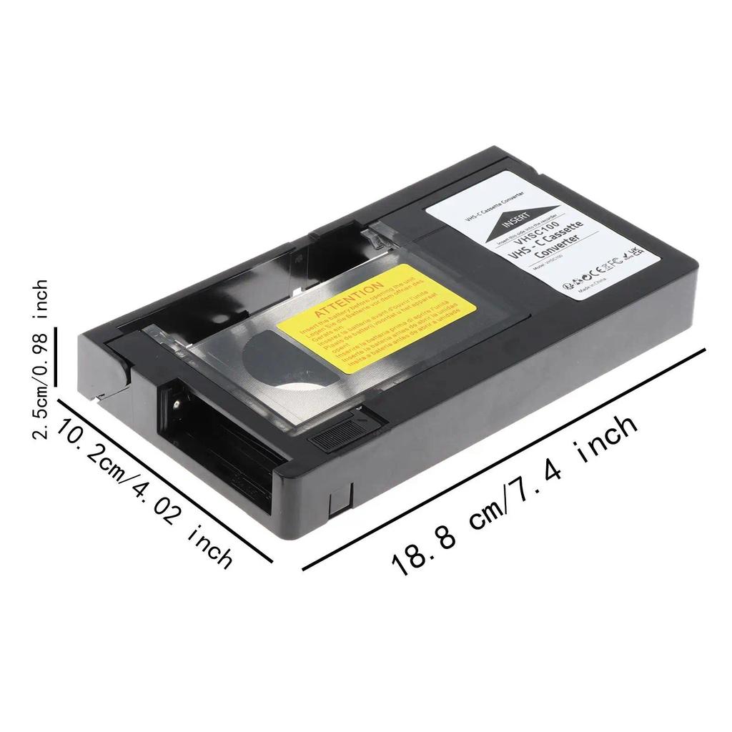 VHS C Cassette Adapter Tape Player Converter Electronics Accessories Cassette