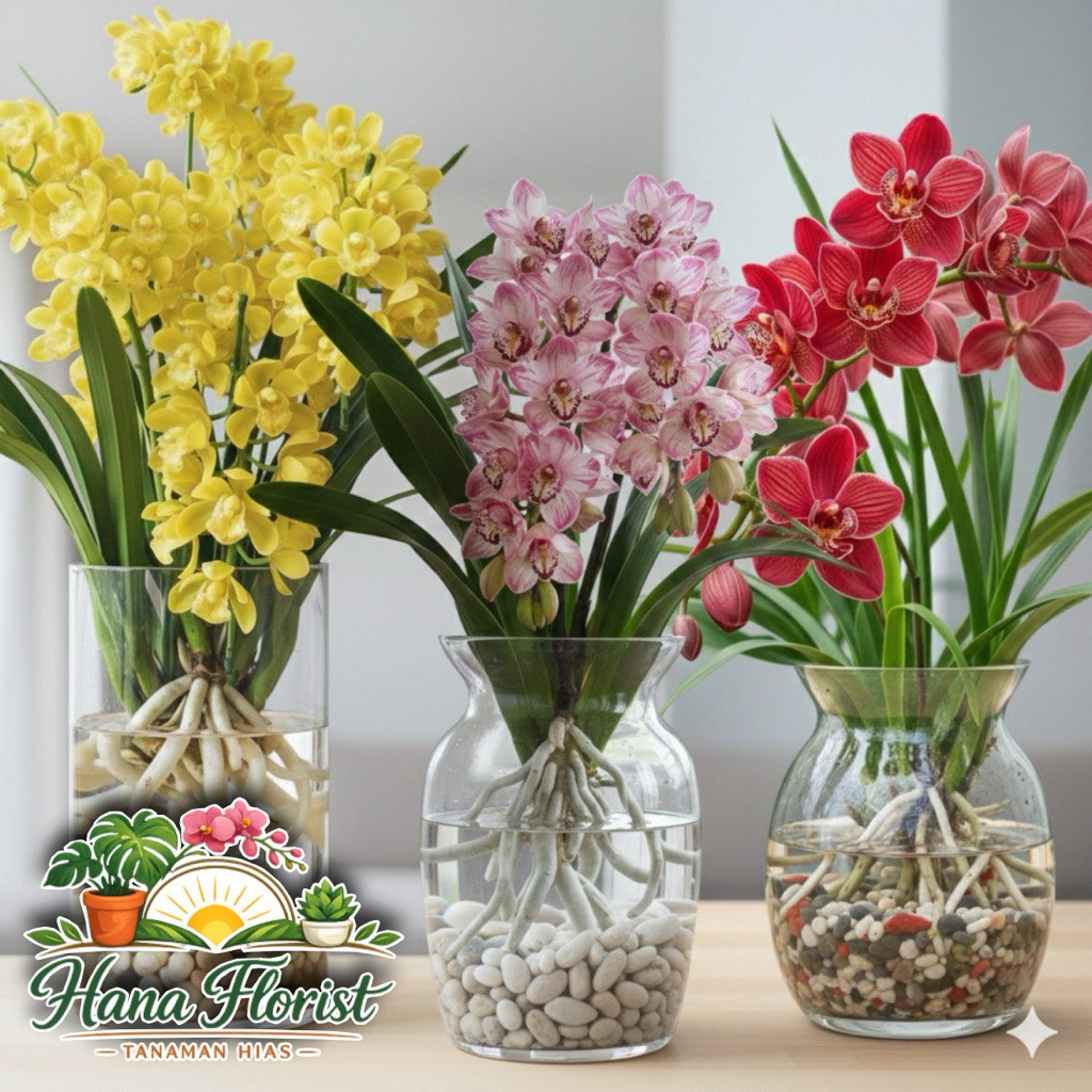 Tanaman Hias Anggrek Cymbidium Parfum Wangi | Anggrek Premium Berbunga Indah & Elegan