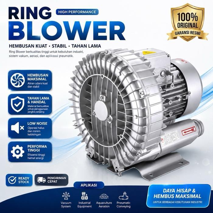Ring blower tambak aerator Ipal vortex blower ROTOR 0.5hp 370watt