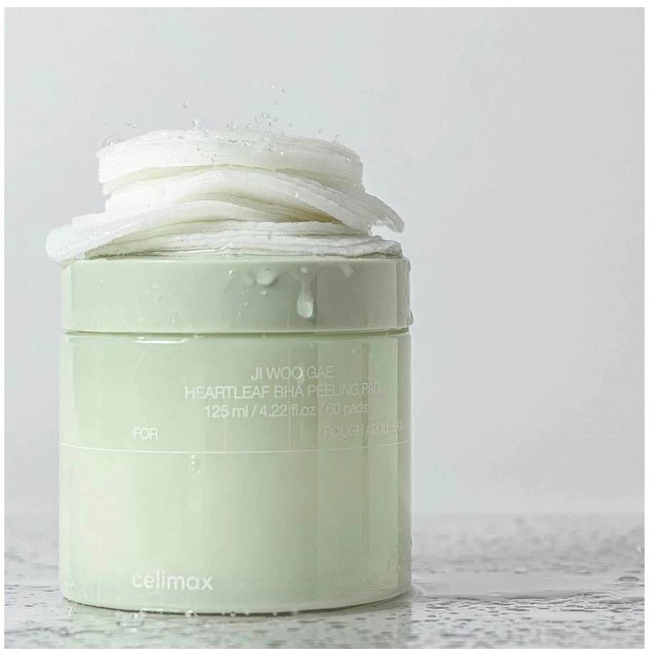 CELIMAX Ji Woo Gae Heartleaf BHA Peeling Pad 125ml/60 pads
