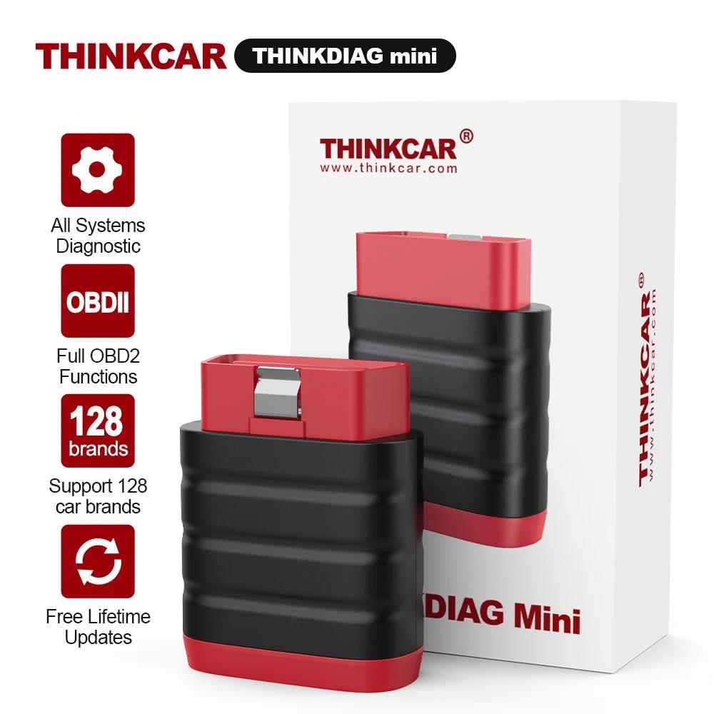 THINKCAR Thinkdiag Mini Bluetooth OBD2 Scanner Alat Diagnostik Sistem Lengkap Pemindai Mobil Pembaca