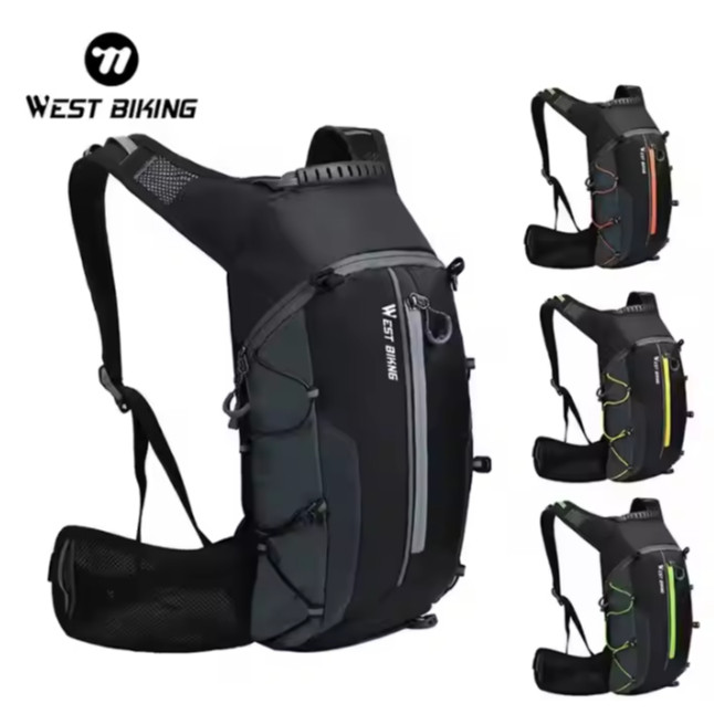 Foto West Biking Tas Hydropack Ransel Punggung Sepeda Backpack Bag pack Tas Punggung Sepeda Lipat Ultra Ringan 10L, Tas Punggung Sepeda Lipat, Kantung Bernafas, Hiking, Nilon, Anti Air Waterproo f