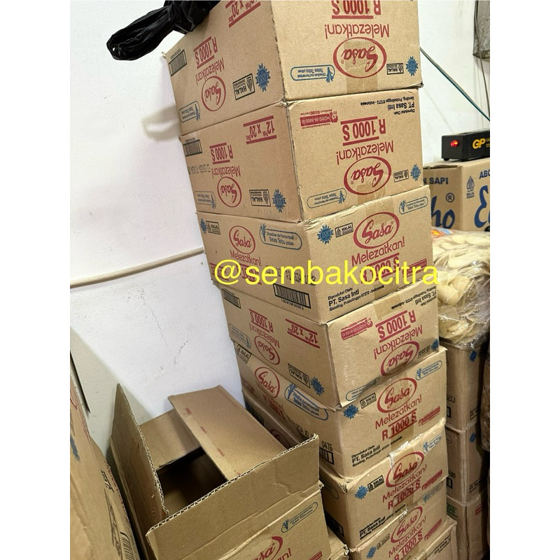 Sasa 1000 x 12 PACK dus / Micin Sasa 1000 / Sasa Penyedap Rasa 1000 x 12 pack karton
