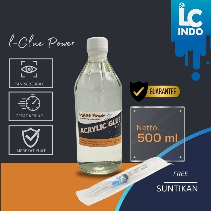 lem acrylic super crystal glue / Lem khusus Bahan acrylic