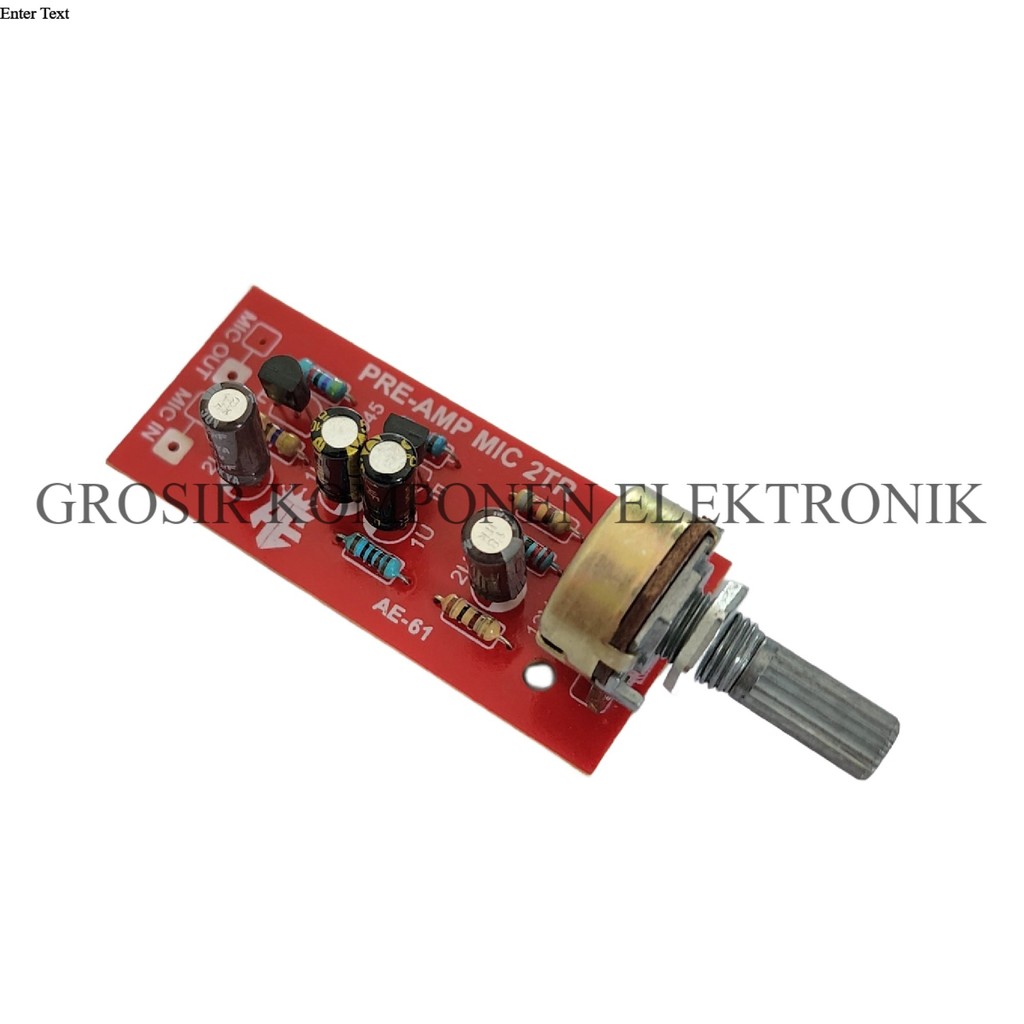 Kit Preamp Mic 2 TR Transistor