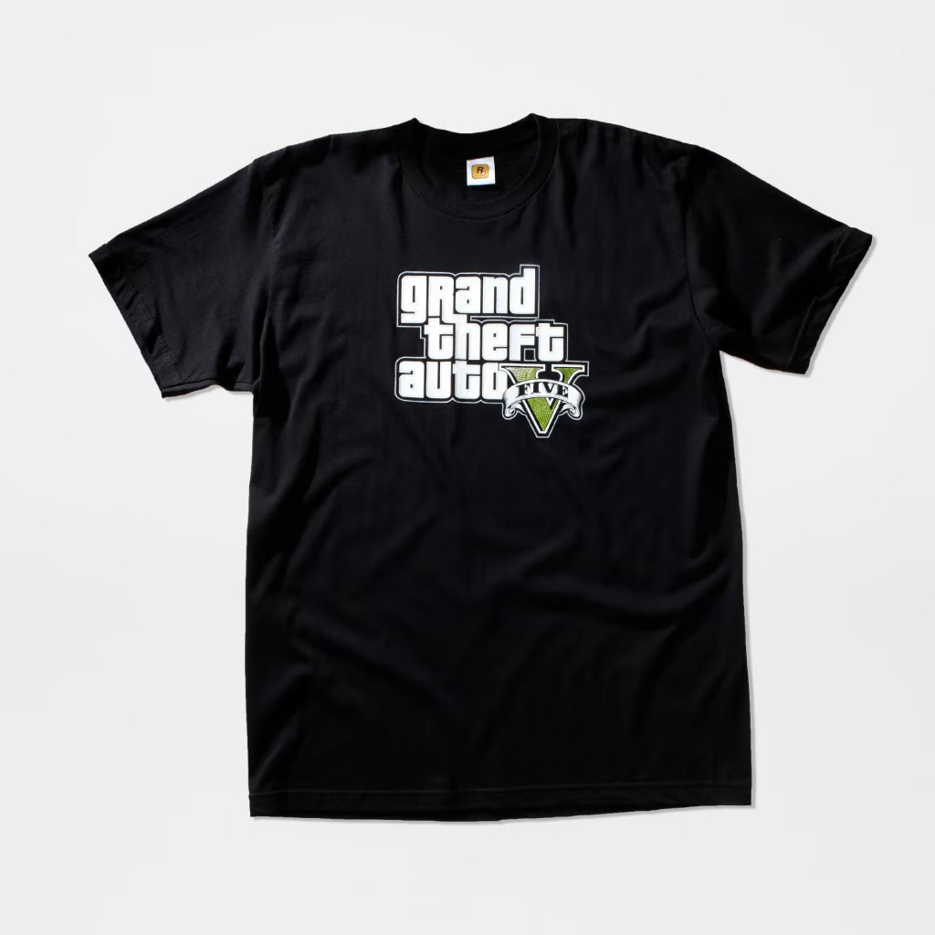 BAJU KAOS Rockstar Games Grand Theft Auto V Logo Tee