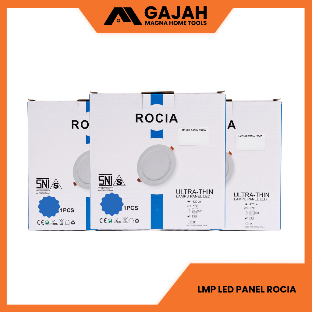 Lampu LED Panel Rocia Lampu Plafon Panel LED Hemat Energi untuk Rumah dan Kantor