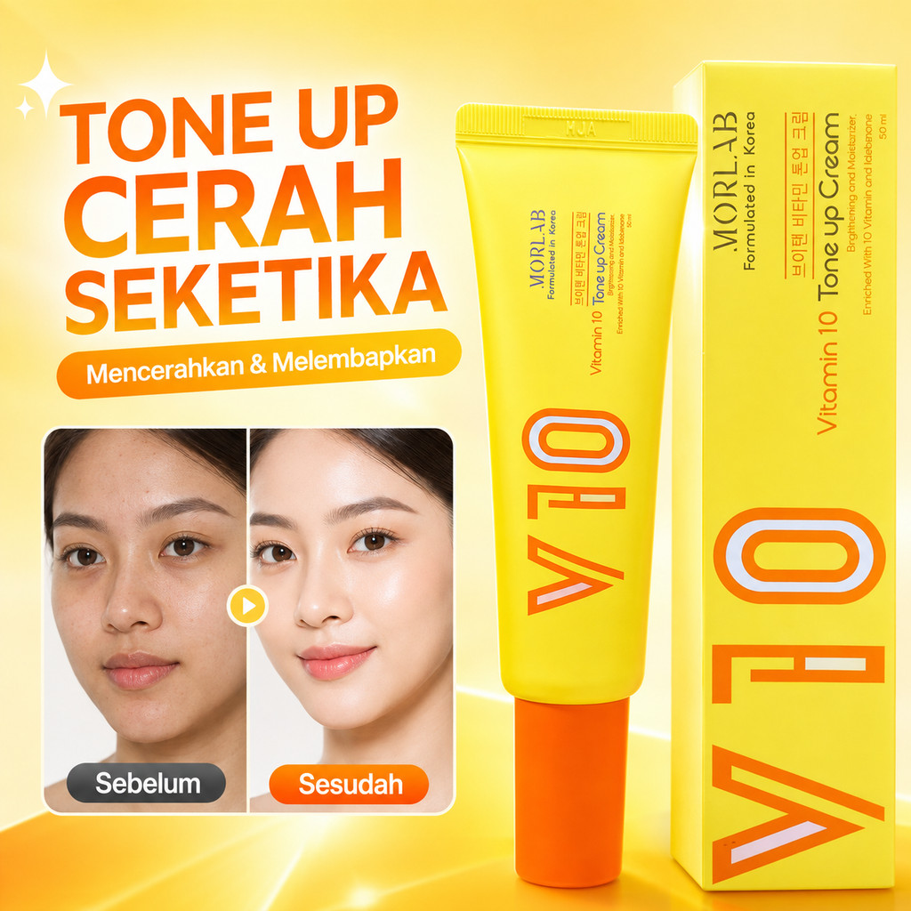 MORLAB - Krim Pencerah Vitamin V10 - 50ml