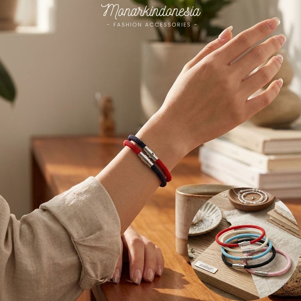 Salad Jewelry Bracelet - Palette Cord Series Gelang Tali Magnetik Unisex AestheticGelang Pria Wanita