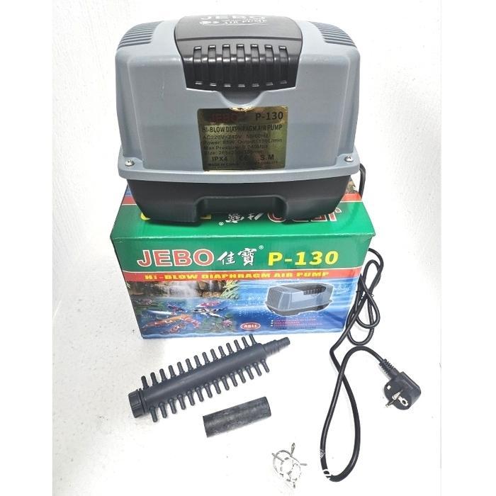 [STOK BARU] Jebo Pompa Udara Hi-Blow P-130 untuk Kolam & Aquarium Kapasitas 130 L/min Tekanan Maks 0
