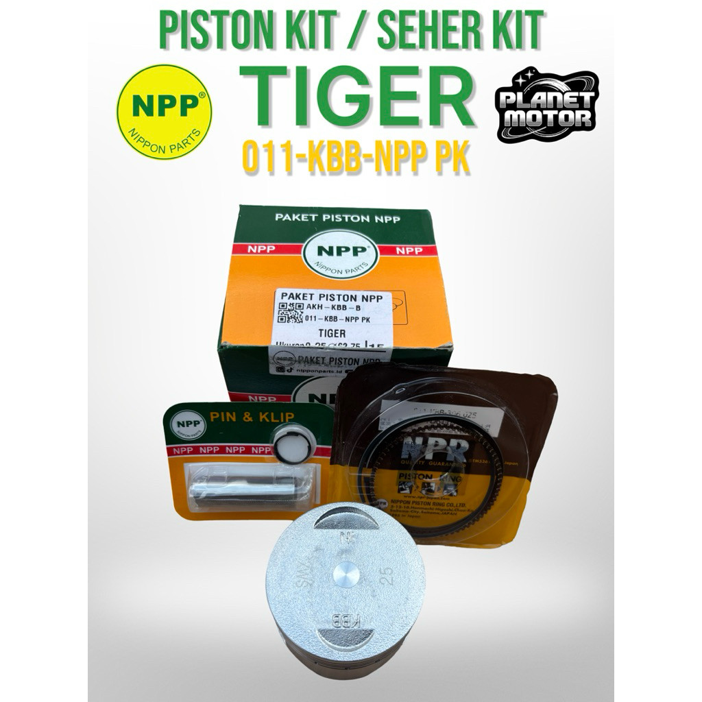 PISTON KIT SEHER KIT HONDA TIGER KBB OS STD-300 NPP
