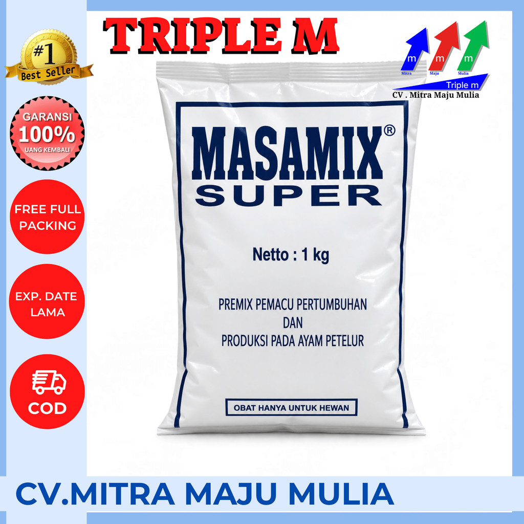 MASAMIX SUPER 1KG Premix ayam Petelur vitamin pemacu produksi telur