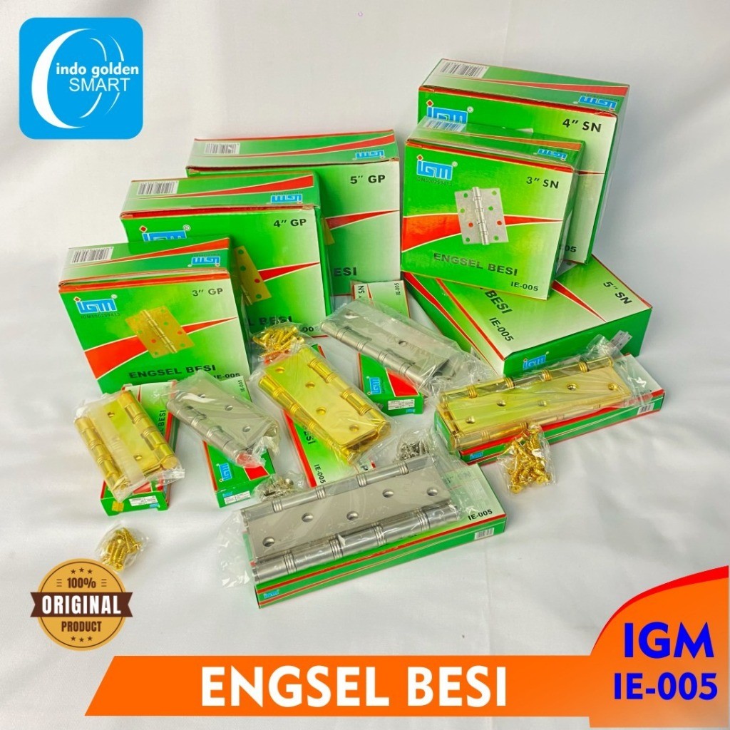 IGM ENGSEL BESI IGM 3" 4" 5" ENGSEL PINTU ENGSEL JENDELA IE-005