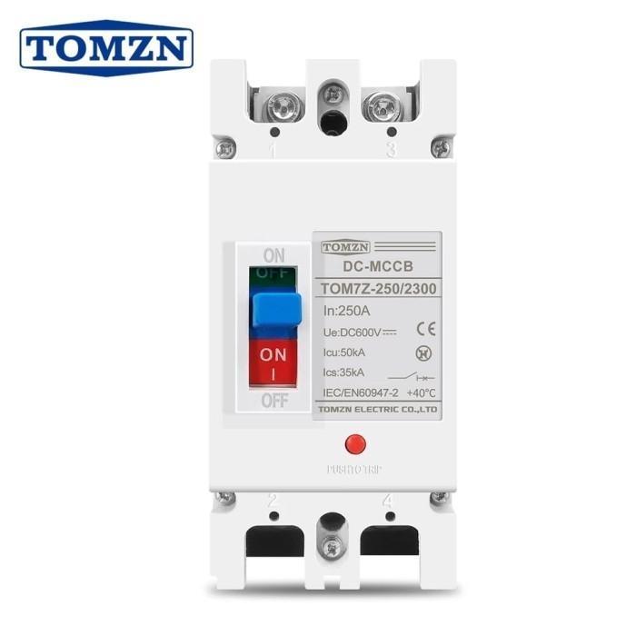 MCCB 2P DC 600V DC Perlindungan Kelebihan Beban Pemutus Sirkuit PV - 200A
