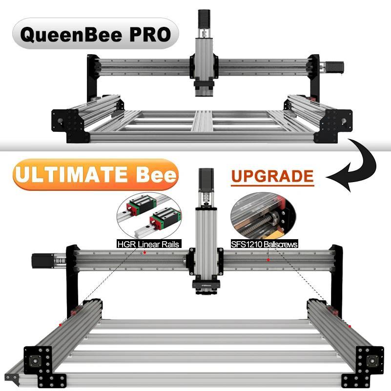 BulkMan3D 4Axis CNC Milling Engraver Machine Upgrade Kit for QueenBee pro to ULTIMATE Bee with Ball 