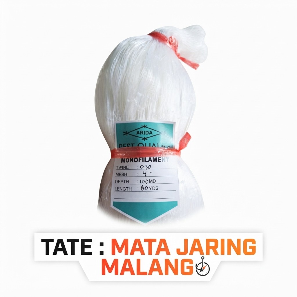 Promo Jaring Ikan Arida 0.30 4 in"100md/60yds Tate Mata Malang