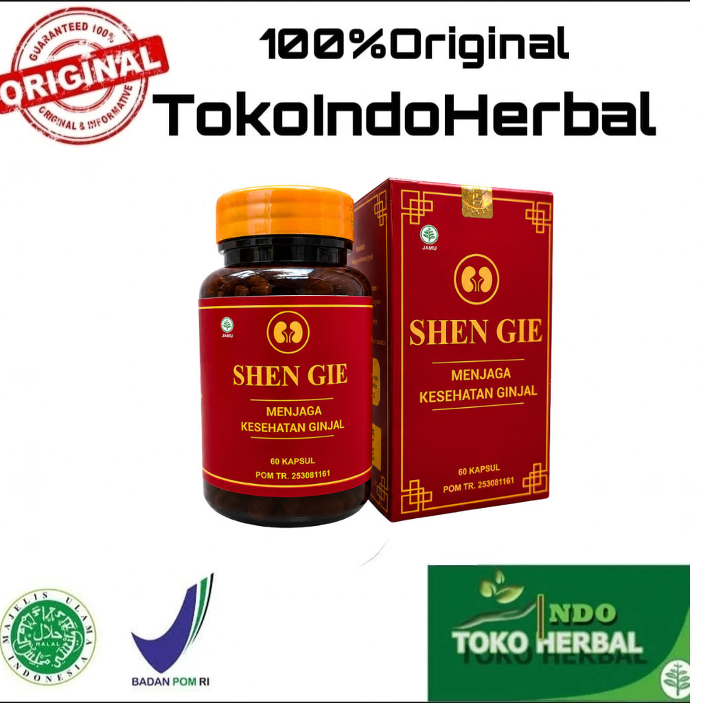( Terlaris) SHEN GIE Obat Ginjal Herbal Obat Batu Ginjal Kapsul Oba Infeksi Saluran Kemih 60 Kapsul 
