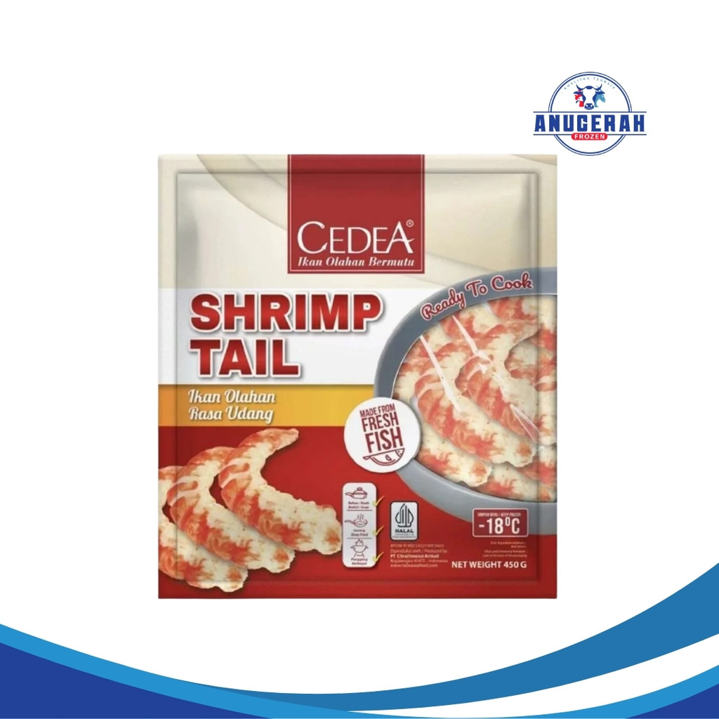 Cedea Shrimp Tail 450 Gr - Baso Udang Frozen Food