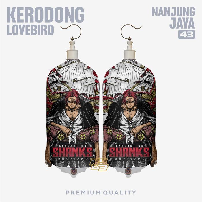US Nanjung Jaya Kerodong Sangkar Burung Lovebird One Piece Full Printing Bahan Lembut Tebal Motif An