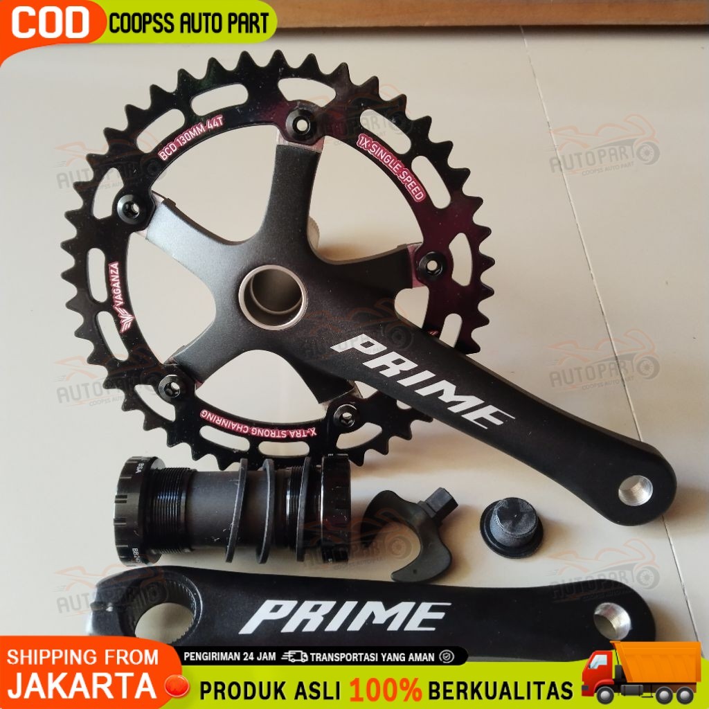 crankset syte/MXL/Prime/slk crank BMX 48T dan 48T  HT 2 bcd 130 Coopssautopart
