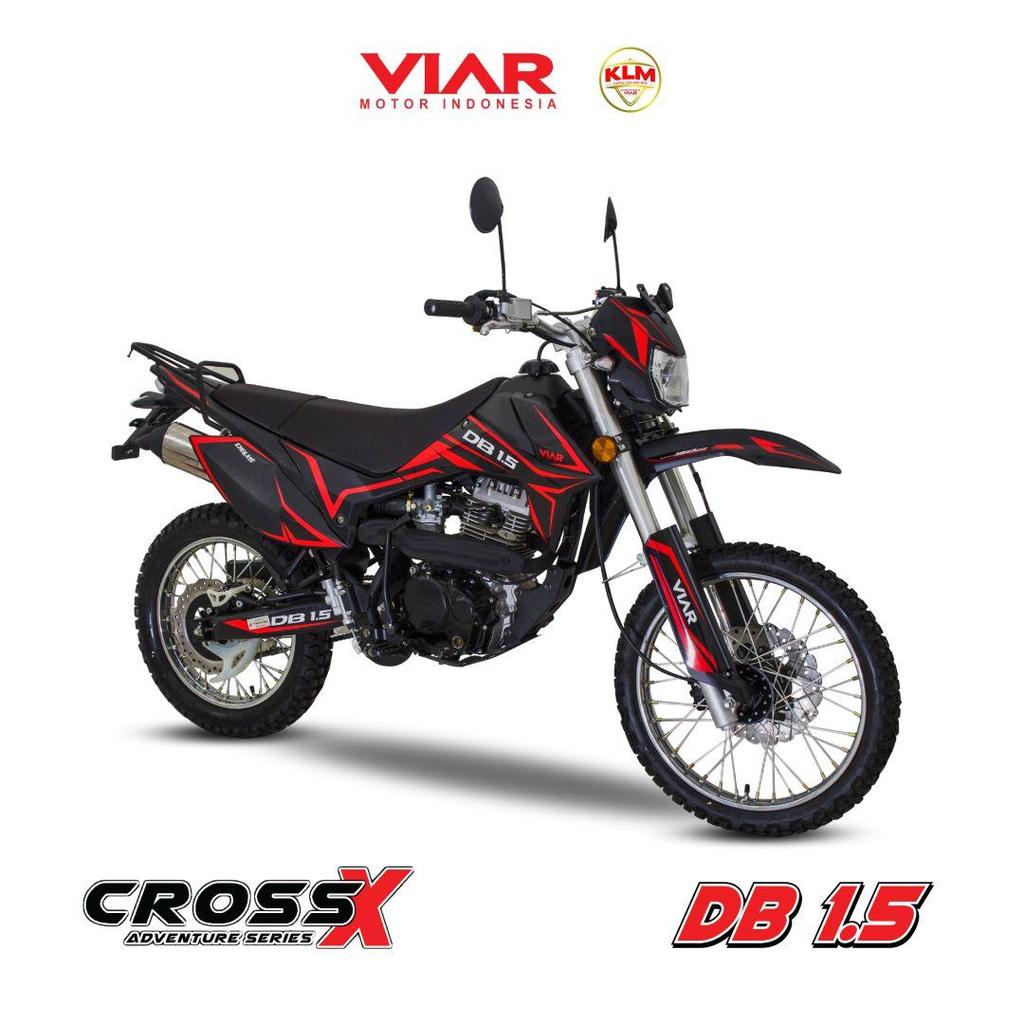 READY CROSS 150 CC VIAR MERAH HITAM OTR MEDAN MURAH MOTOR TRAIL 150 CC
