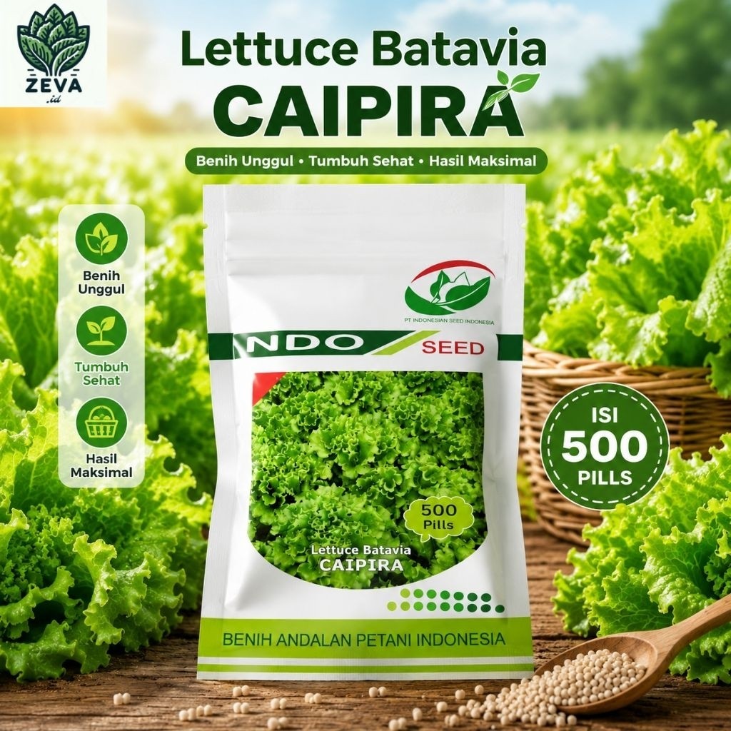 Benih Selada Batavia Caipira 500 Pill - Indo Seed