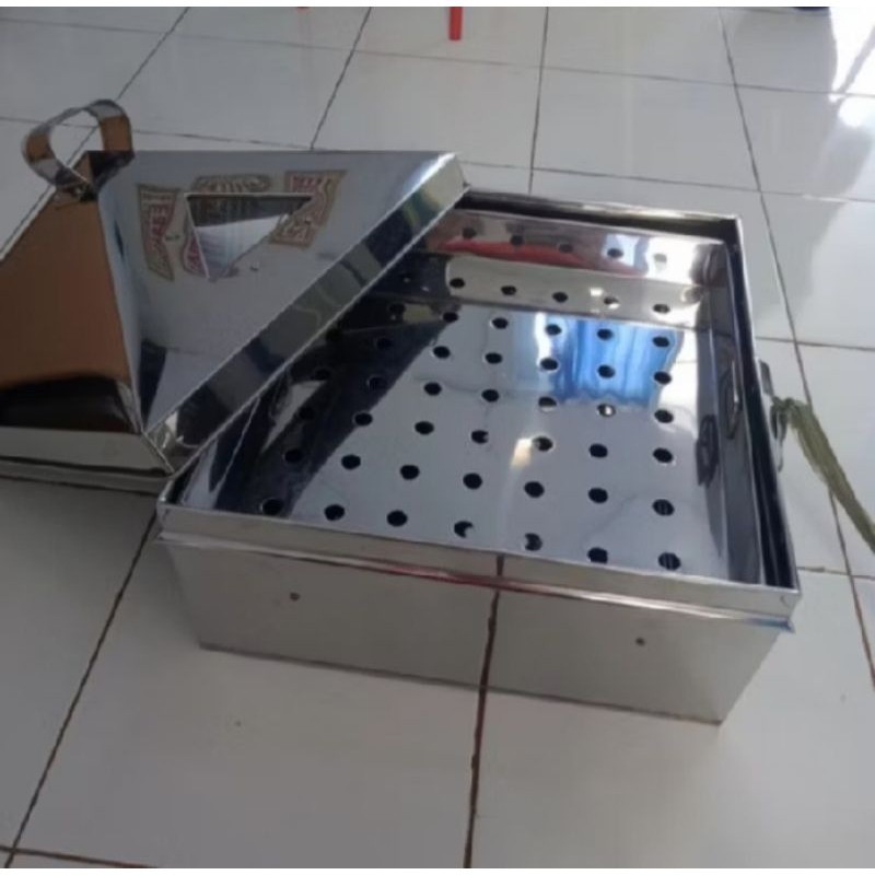 Klakat susun Persegi Kukusan Kue Ukuran 45 Cm Susun 1 / Kalakat Kotak Susun Sarang 1 35 / 32 & 30 Cm