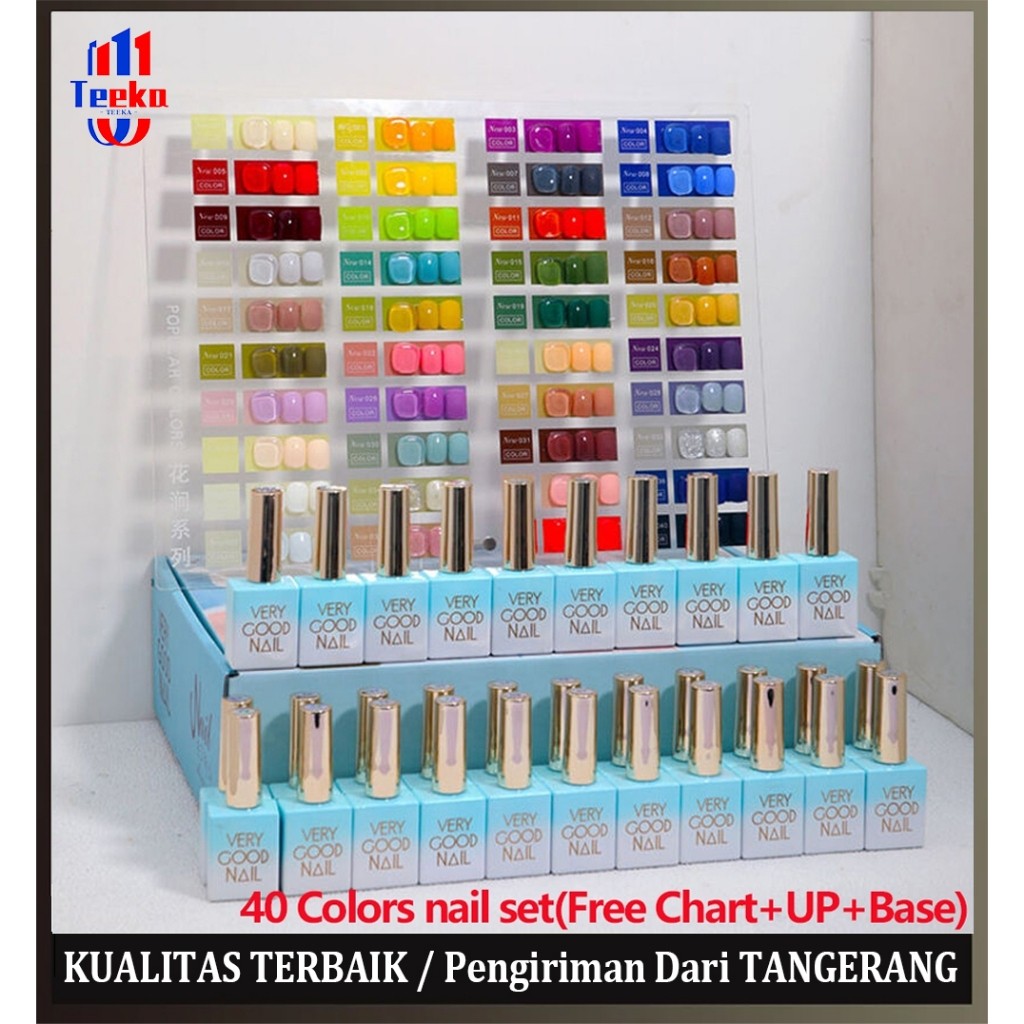 TEEKA sansu macaron kutek gel set 68 60 58 42 40 24 16 22 12 warna 15ml kutek gel polish set nail se