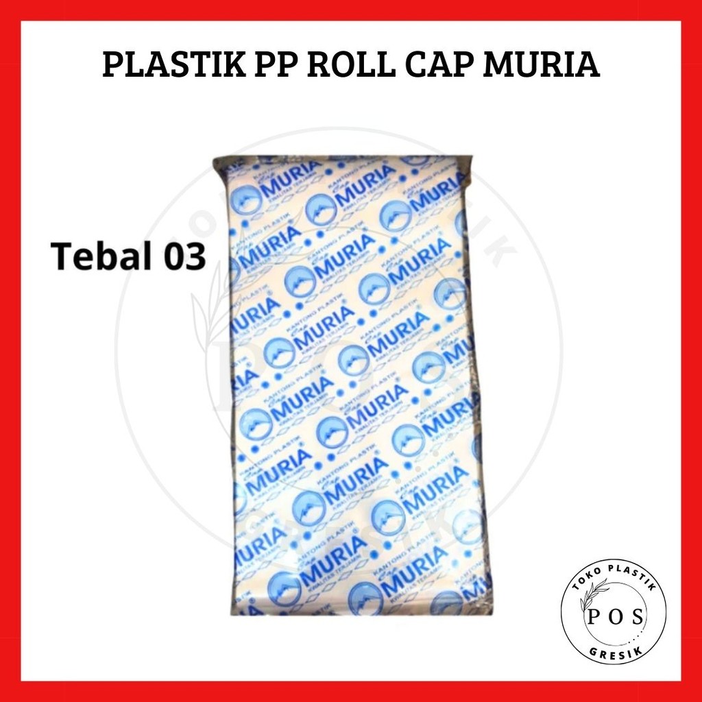 Plastik PP Roll Cap MURIA / Plastik PP Roll / Plastik Roll Tebal 03