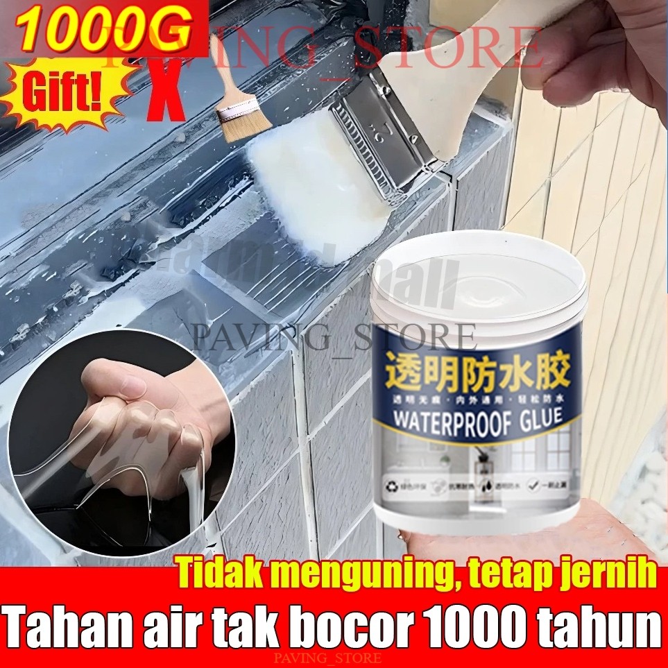 lem anti bocor dan rembes transparan 1000g lem tembok super kuat lem keramik kamar mandi anti bocor 