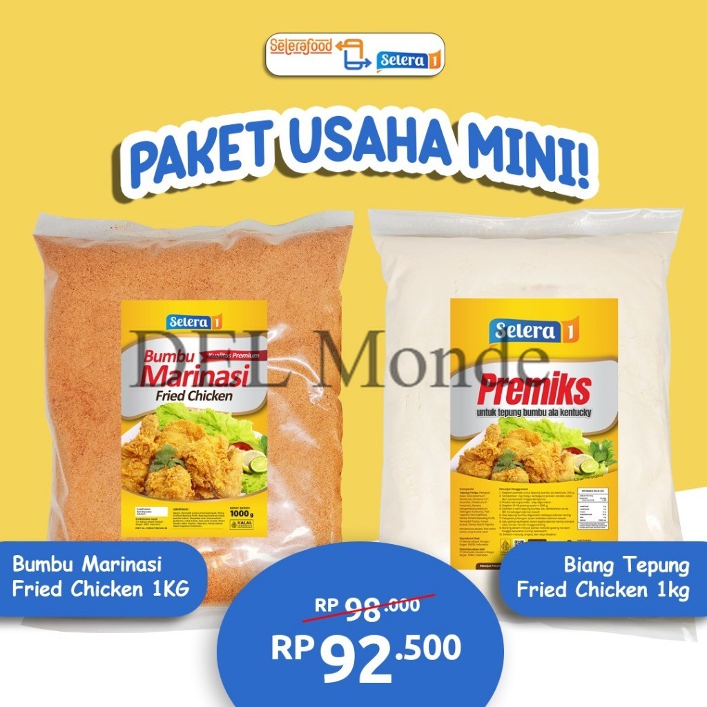 

PromoSelerafood Paket Usaha Mini (biang 1kg & marinasi 1kg)