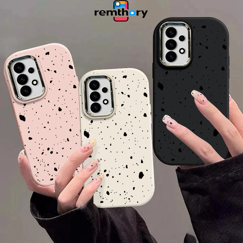 Casing Samsung Titik hitam dengan ukuran kecil Soft Case Lucu Chubby Case Fashion Cocok untuk Samsun