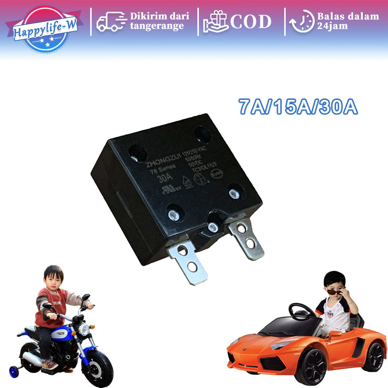 Sekring Relay Mobil Aki Anak 7/15/30 Amper Sikring Line Out Battery Mobil Mobilan Aki