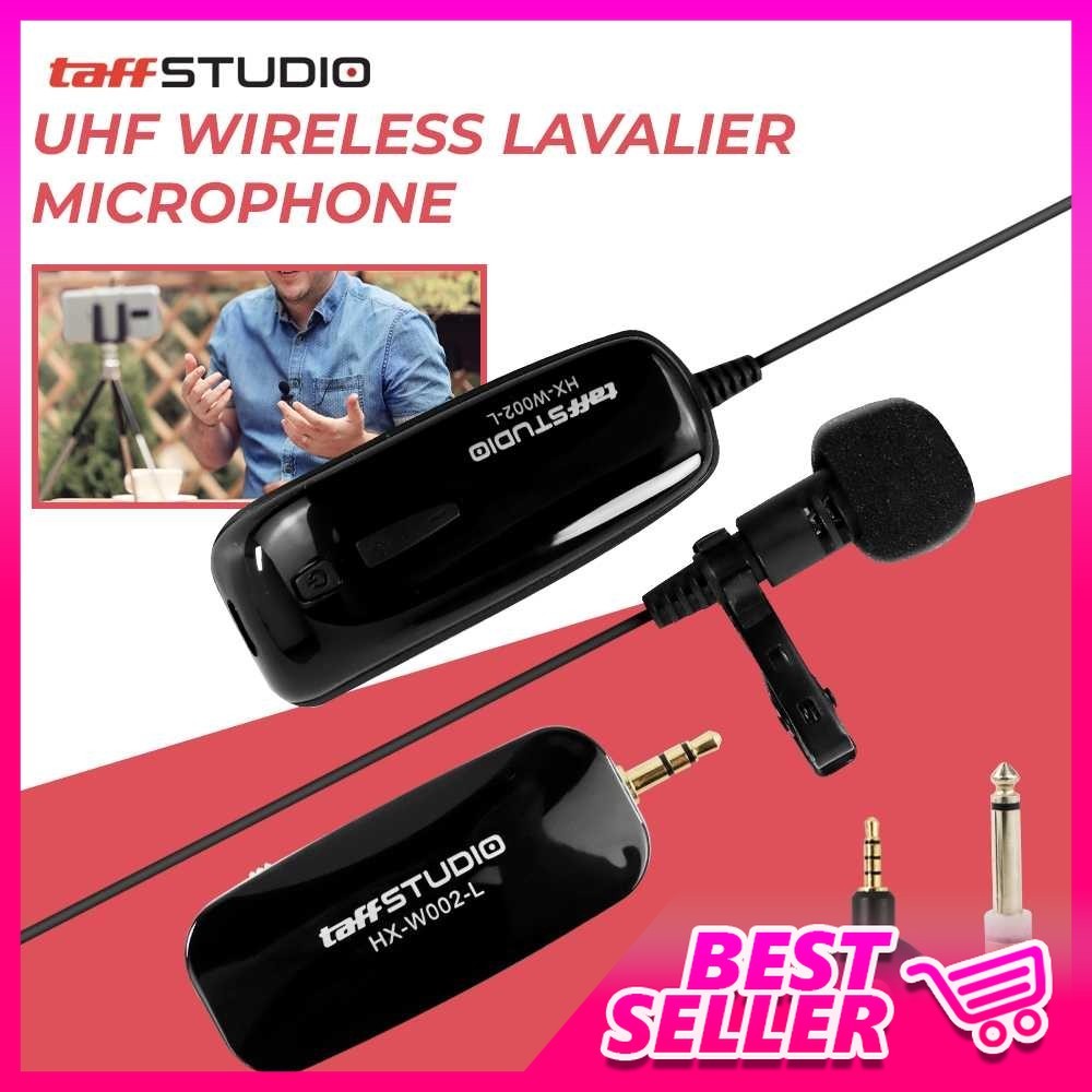 TaffSTUDIO UHF Wireless Lavalier Microphone Podcast Interview - HX-W002-L