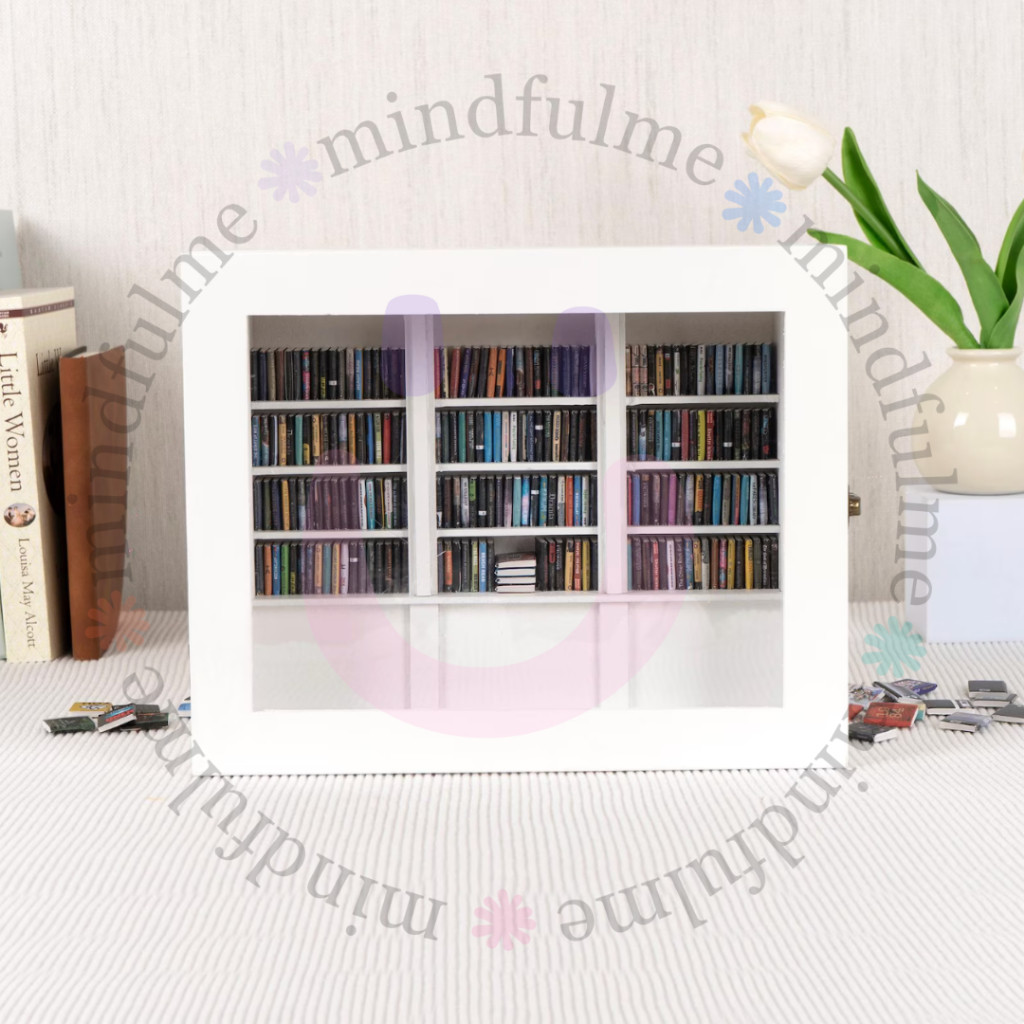 SAMULSHOP Anxiety Bookshelf Miniature Anti Stress Toy