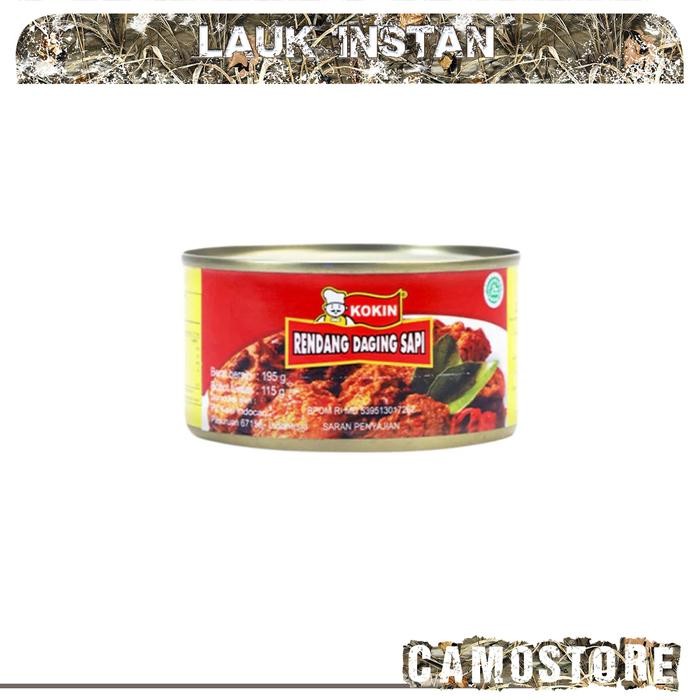junghimarket - Lauk Instan Kaleng Kokin Rendang Sapi Opor Ayam Kare Ransum Mendaki Camping Piknik - 