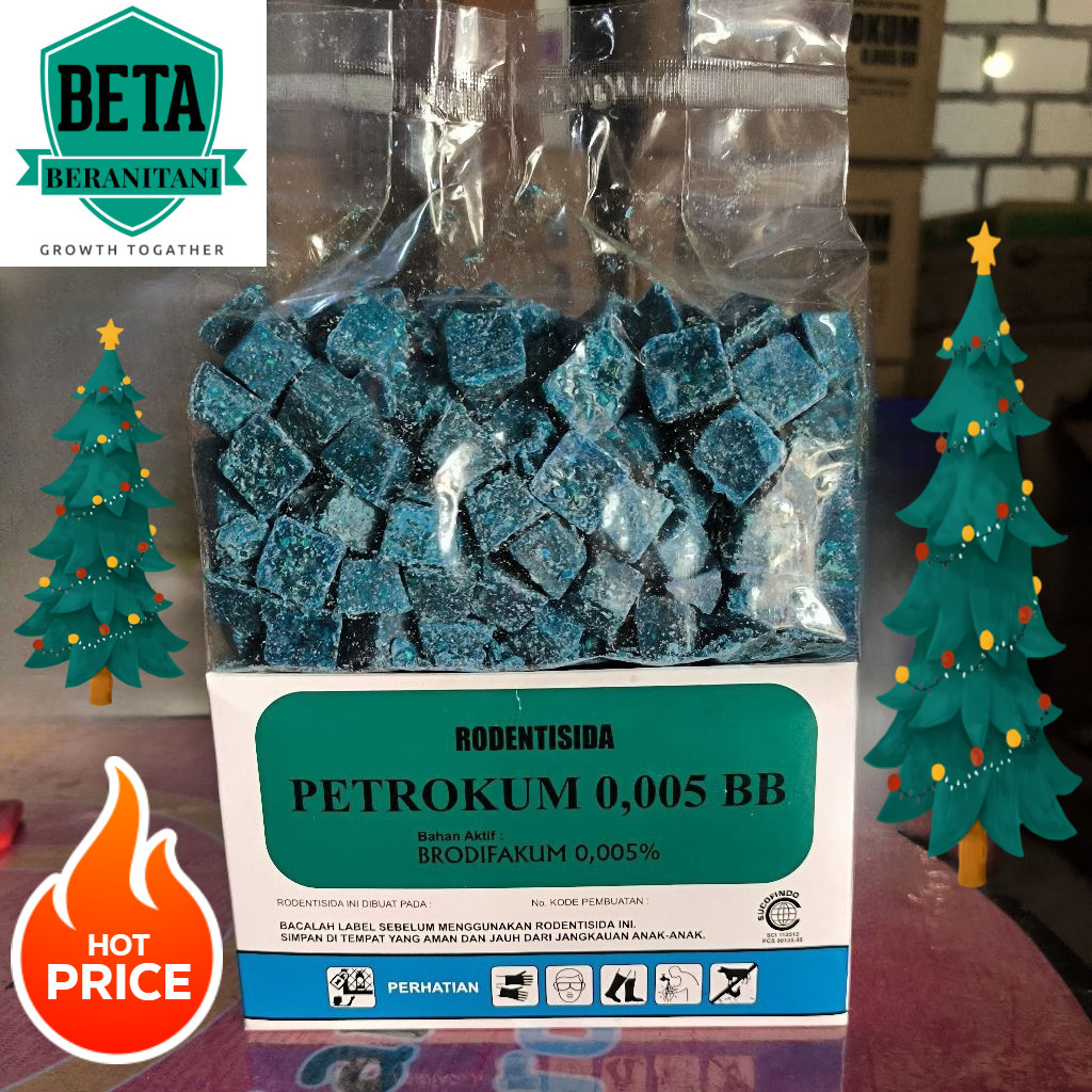 Petrokum 1 kg racun tikus talon umpan tikus 1 kg