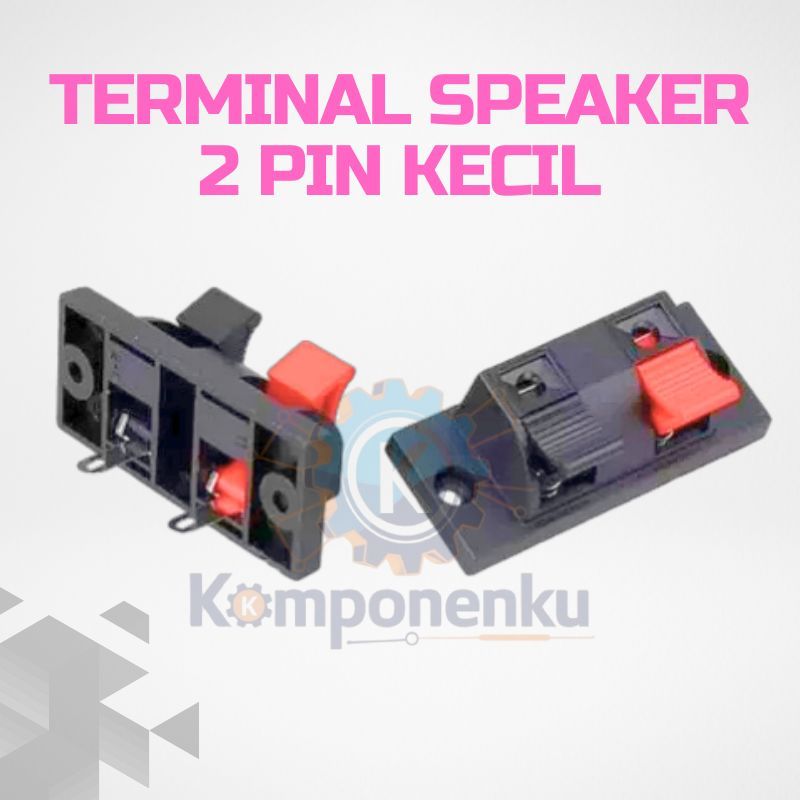 Terminal Jepit Speaker 2 Pin Mini – Konektor Audio