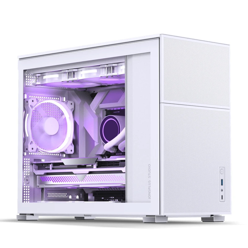 Casing PC Komputer Jonsbo D-31 D31 MESH White | Mid Tower | Micro M-ATX Case | Tanpa Fan | White Put