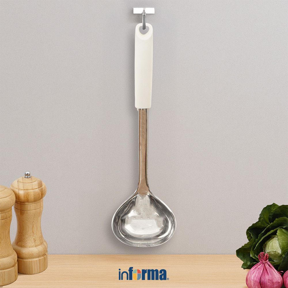 Informa Cooking Color Blanc Sendok Sup - Putih Soup Ladle Spatula Sop Kuah Sepatula Sutil Pengangkat