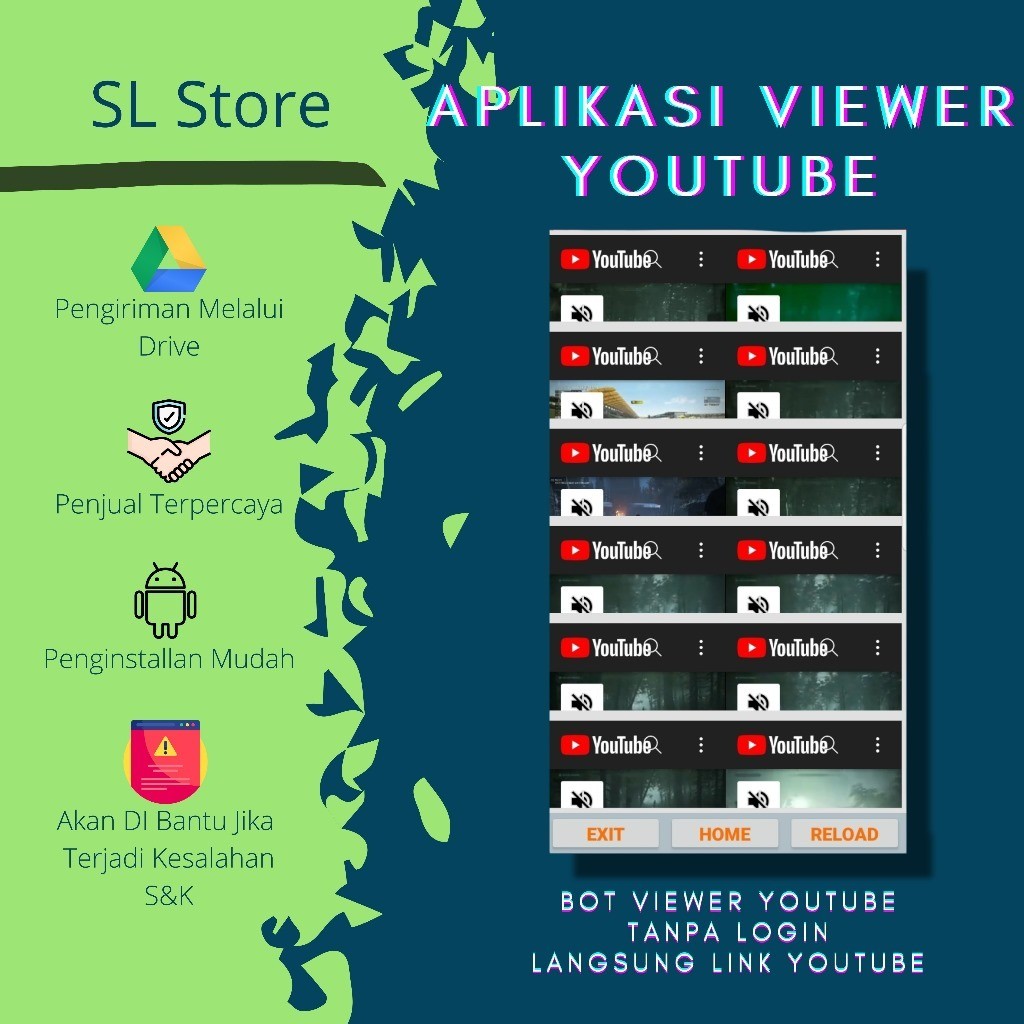 Aplikasi Bot Viewer YouTube + Bonus Android PC