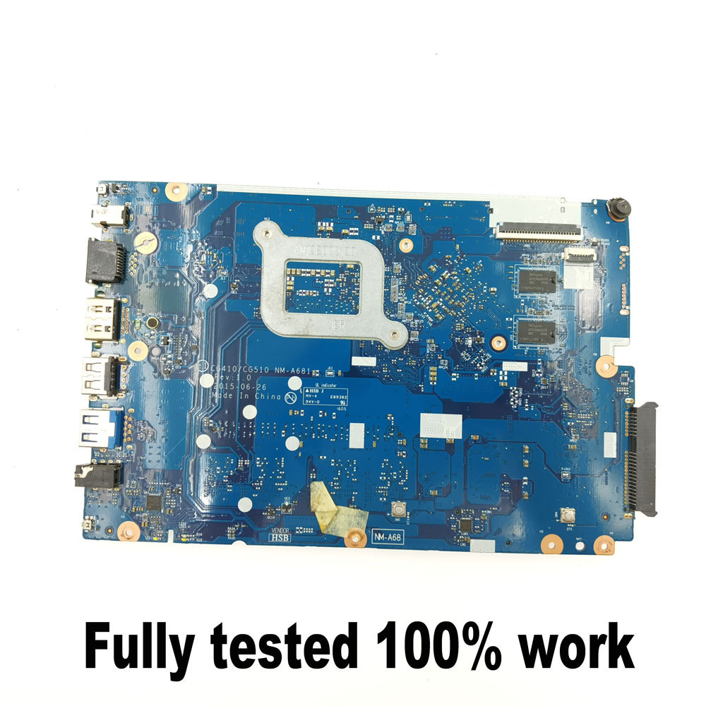 CG410 / CG510 NM-A681 for Lenovo IdeaPad 100-15IBD B50-50 laptop motherboard 5B20K40893 5B20K40889 i