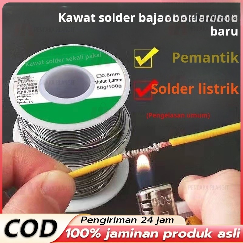 Kawat solder baru kawat timah solder universal kawat solder listrik nikel tembaga tanpa bersih kawat