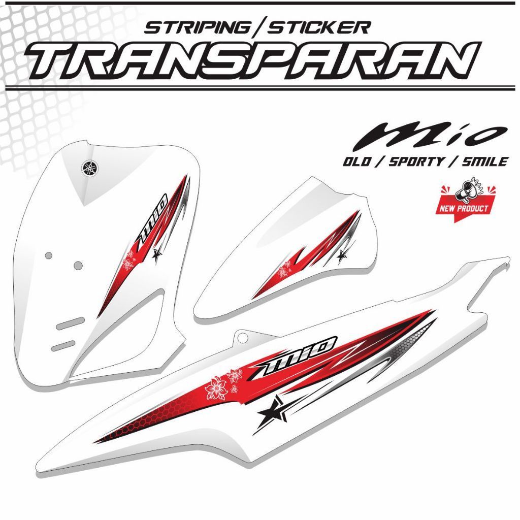 VARIASI STIKER MOTOR VARIASI MOTOR STRIPING VARIASI TRANSFARAN MIO SMILE MIO SPORTY