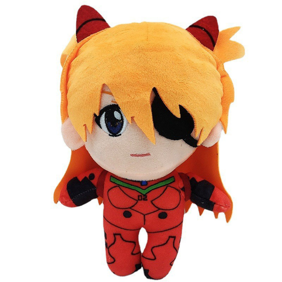 23cm Ayanami Rei Plush Toy Doll Cartoon Anime Plush Toy Kawaii Evangelion Plush Doll EVA Soft Stuffe