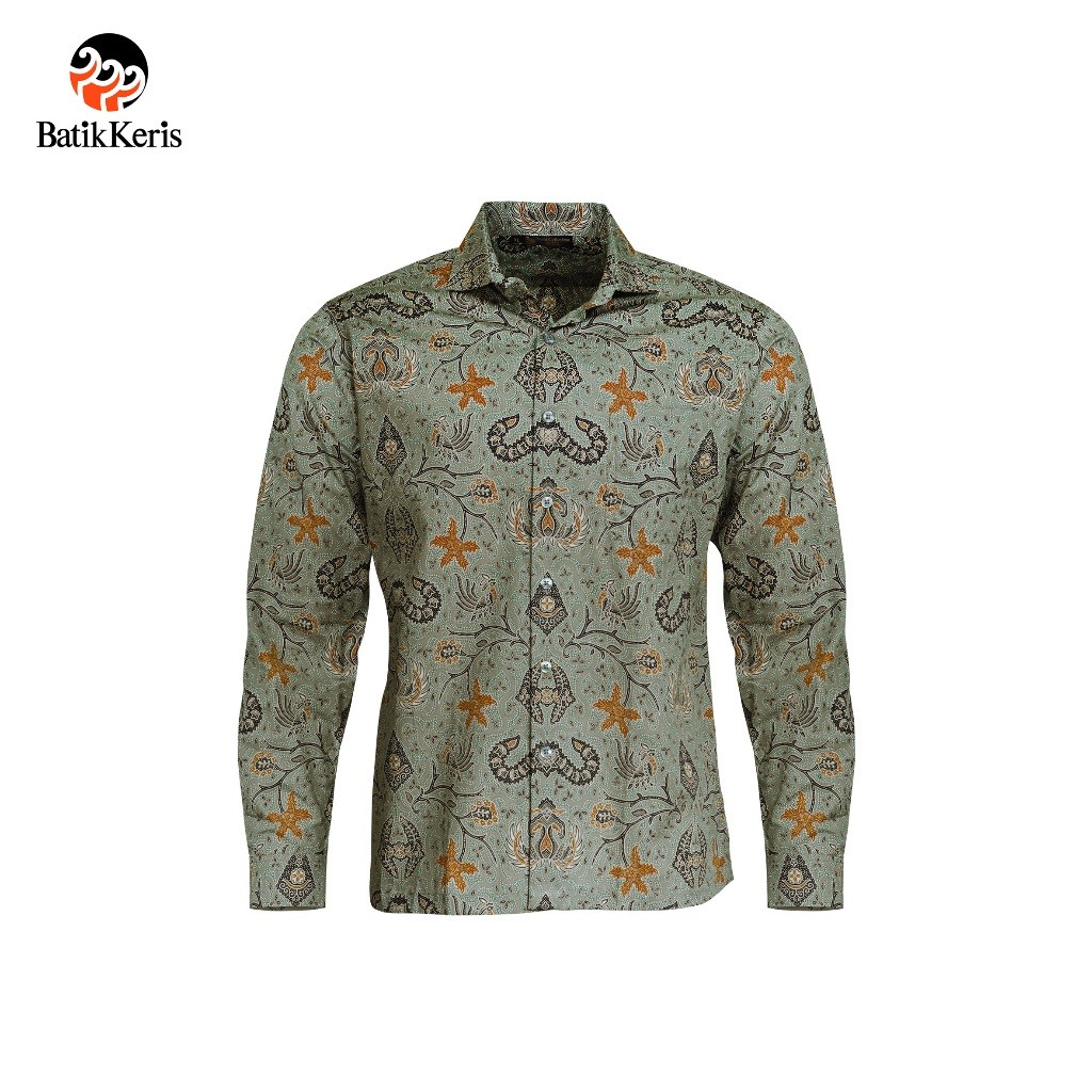 Batik Keris Kemeja Slimfit Lengan Panjang Keris Wahyu Tumurun